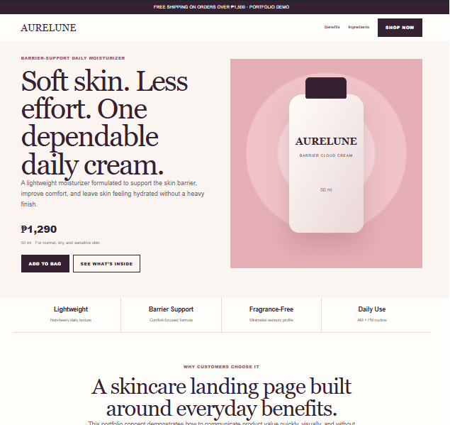 Landing Page Project 03